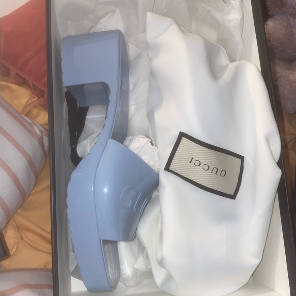 Blue Gucci Heels